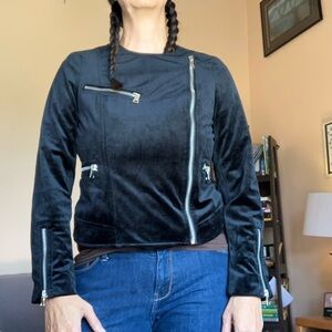 Velvet biker jacket!
